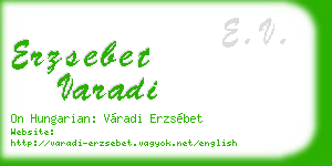 erzsebet varadi business card